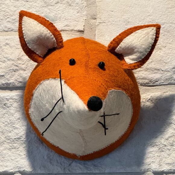 Felt Wool Faux Trophy / Taxidermy / Fox Head / Moose Head / Nursery / Wall Decor - Picture 4 of 9